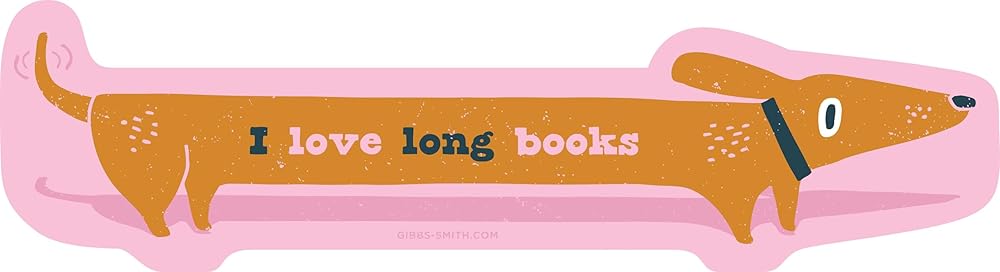I Love Long Books Sticker (Pack of 6) cover image