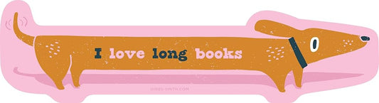 I Love Long Books Sticker (Pack of 6) cover image