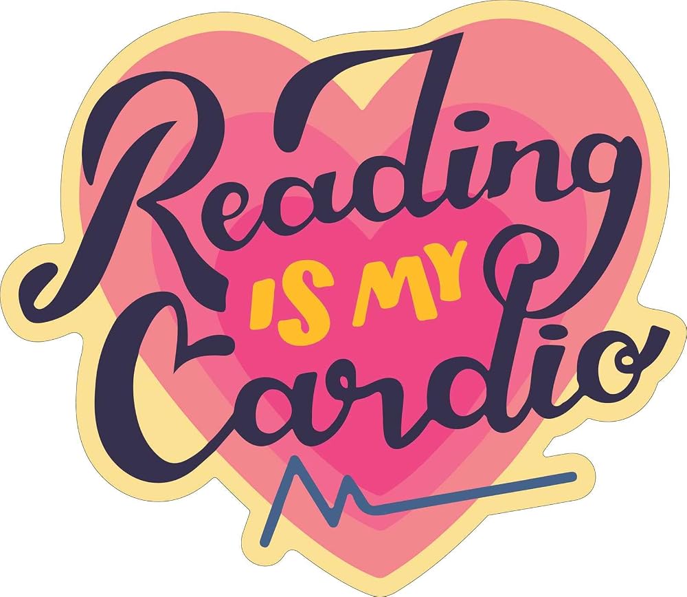 Reading Is My Cardio Sticker (Pack of 6) (Gibbs Smith Stickers) cover image