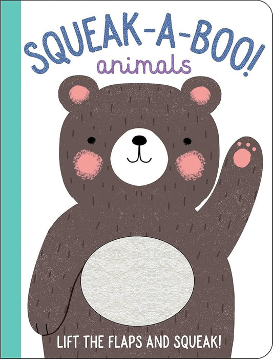 Squeak-A-Boo! Animals: Lift-the-Flap Animal Board Book with Touch & Sound cover image