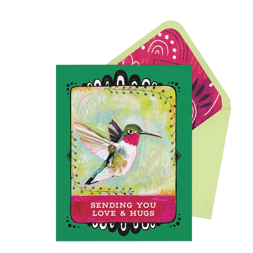 Hummingbird Empathy Card (Jessica Swift for Em & Friends Greeting Cards) cover image