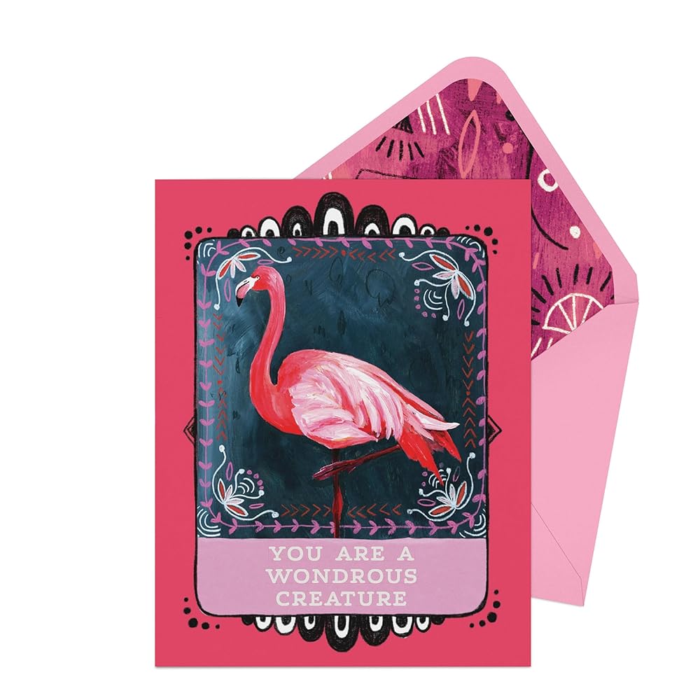 Flamingo Friendship Card (Jessica Swift for Em & Friends Greeting Cards) cover image