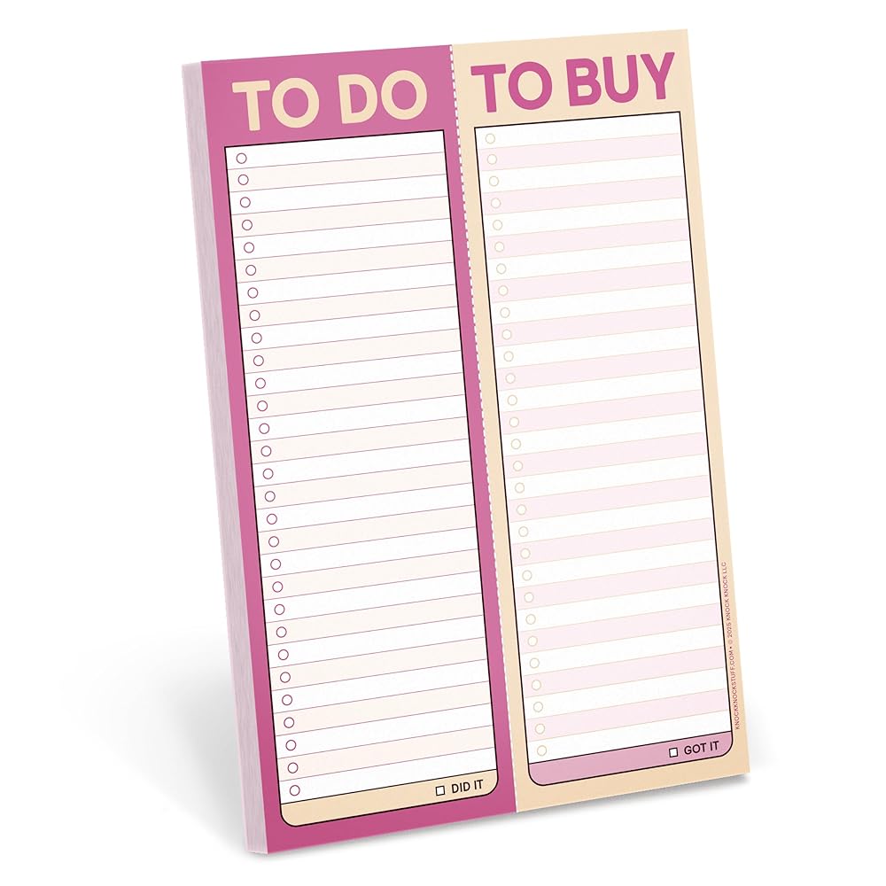 Knock Knock To Do To Buy Perforated Pad (Second Edition) (Knock Knock Perforated Pads) cover image