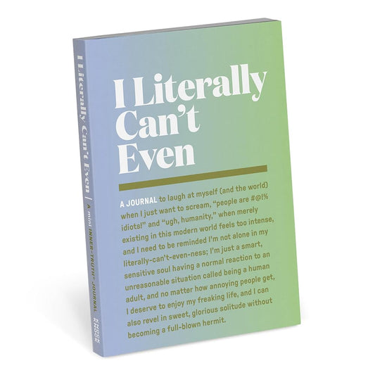 Knock Knock Literally Can’t Even Mini Inner-Truth® Journal (Pastel Version) (Mini Inner-truth Journals) cover image