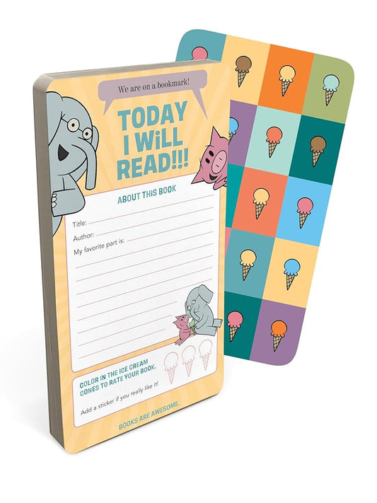 Today I Will Read!!! Bookmarks (Elephant & Piggie) (Mo Willems Bookmark Pads) cover image