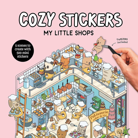 Cozy Stickers: My Little Shops: 5 scenes to create with 500 mini stickers cover image