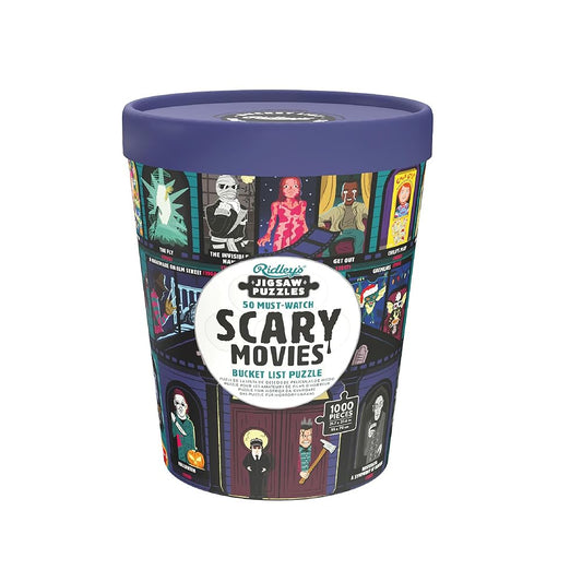 50 Must-Watch Scary Movies Bucket List 1000-Piece Puzzle cover image