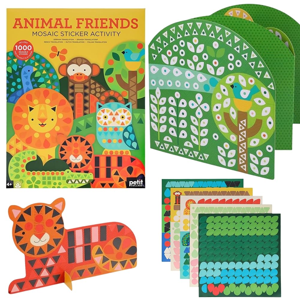 Mosaic Sticker Activity: Animal Friends cover image