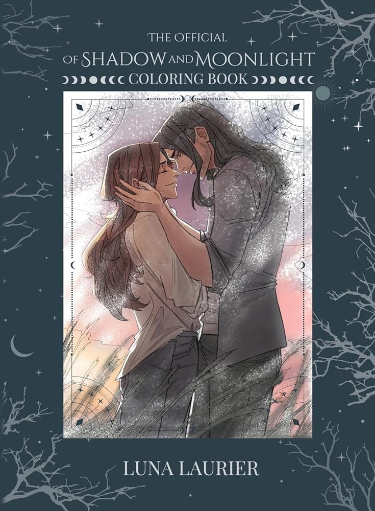 Of Shadow and Moonlight Official Coloring Book cover image