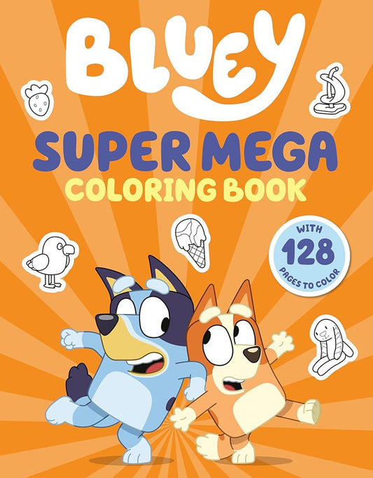 Bluey: Super Mega Coloring Book cover image