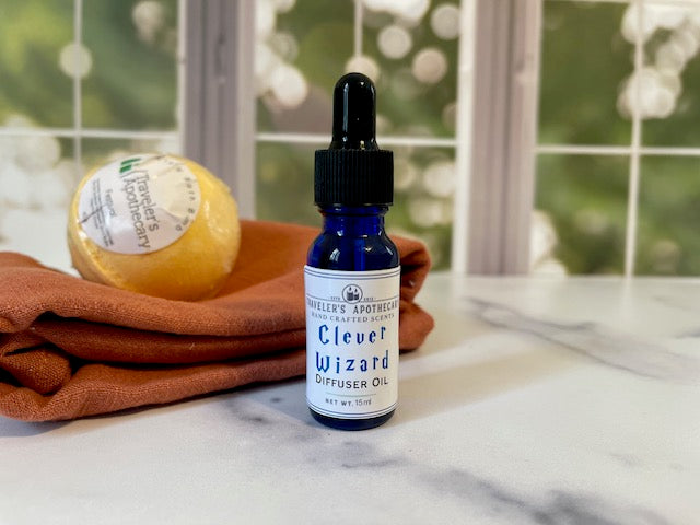 Traveler's Apothecary - Clever Wizard Diffuser Oil – White Rose Books ...