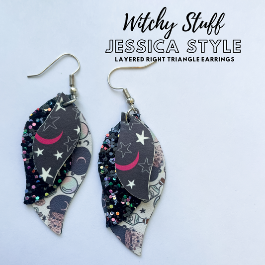 Witchy Stuff Earring Collection | Jessica Style Dangle Earrings | Squiggle Shaped Hook Earrings