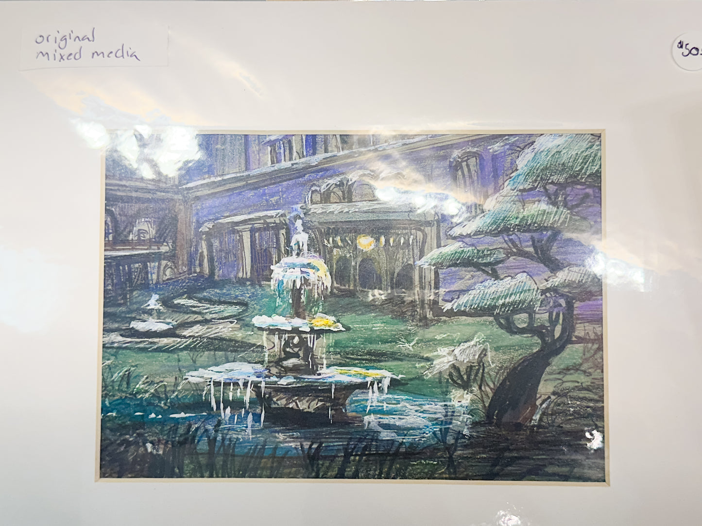 Rose Khan: Original Sketch "The Fountain of Aurumice" - SIGNED by Artist
