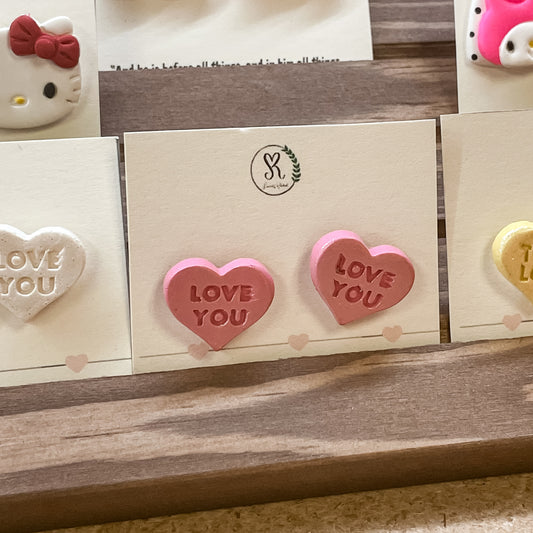 Sincerely Rebekah: Candy Heart Studs