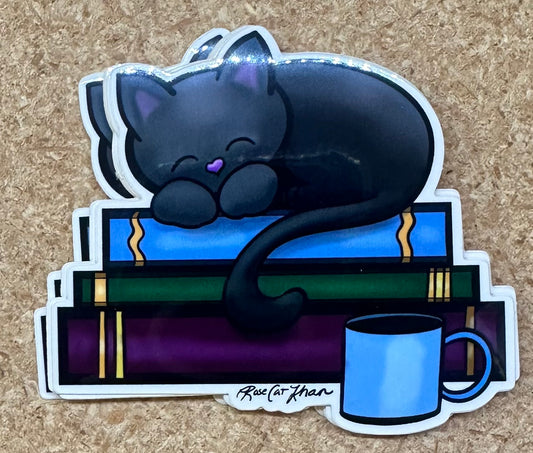 Rose Khan: Cat Sleeping on Stack of Boxes