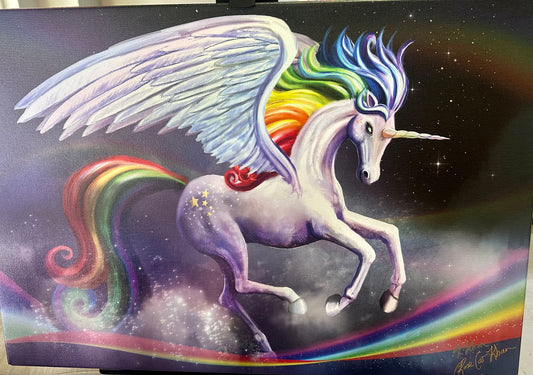 Rose Khan: SIGNED Rainbow Unicorn