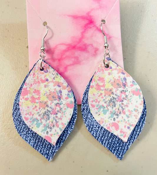 Pastel Grunge Collection Earrings | Heather Style Dangle Earrings | Layered Bell Petal Shape