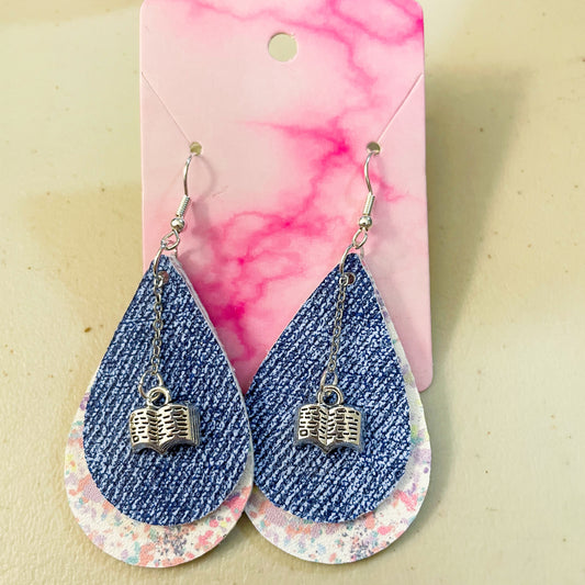 Pastel Grunge Collection Earrings | Emily Style Dangle Earrings | Layered Tear Drop Shape