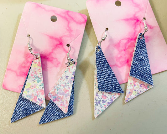 Pastel Grunge Collection Earrings | Victoria Style Dangle Earrings | Layered Triangle Shape