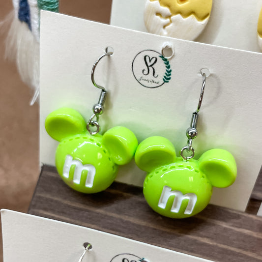 Sincerely Rebekah: Mouse M&M Earrings