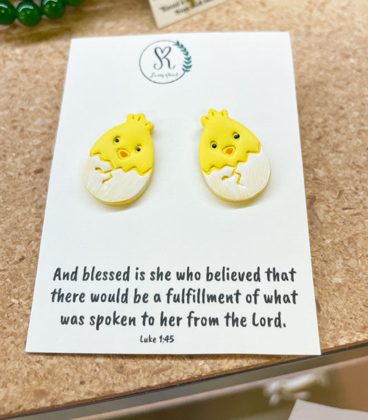 Sincerely Rebekah: Chick in Egg Studs