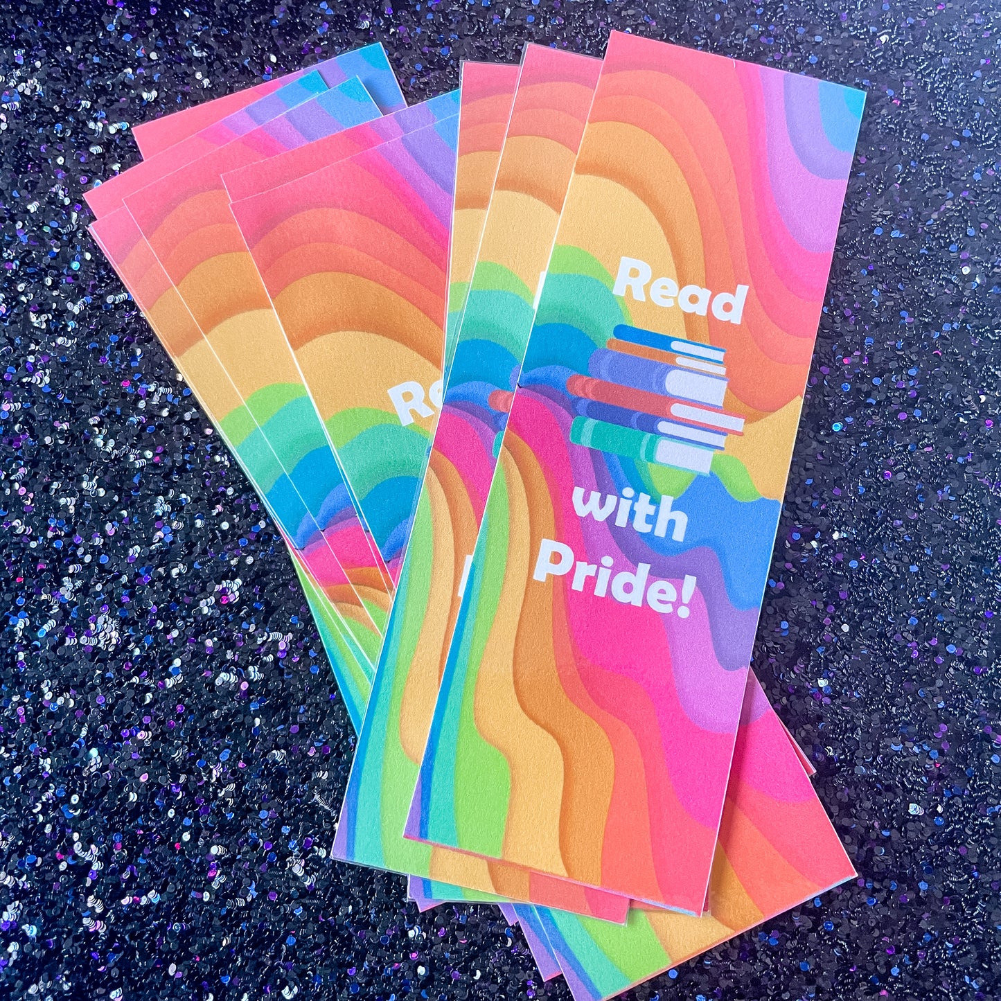 Read With Pride Laminated Bookmark