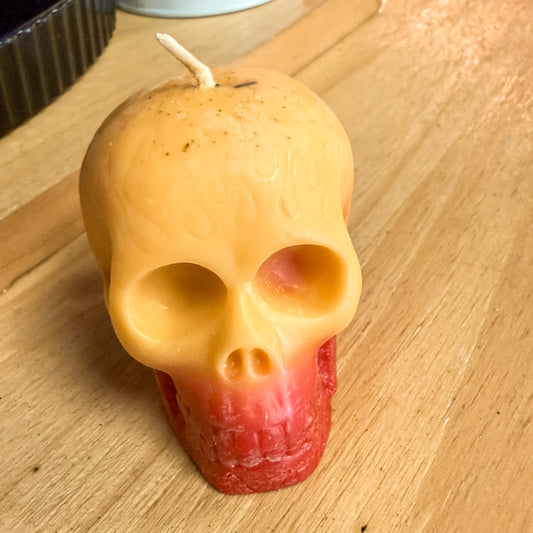 Honey Arts Studio: Autumn Spell Skull Candle
