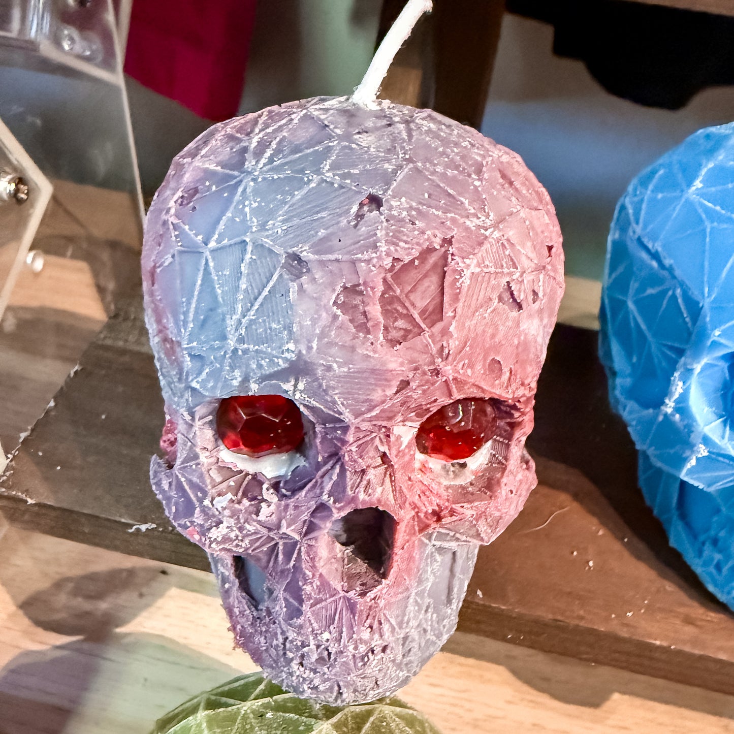 Honey Arts Studio: Vampire's Blood Skull Candle Medium