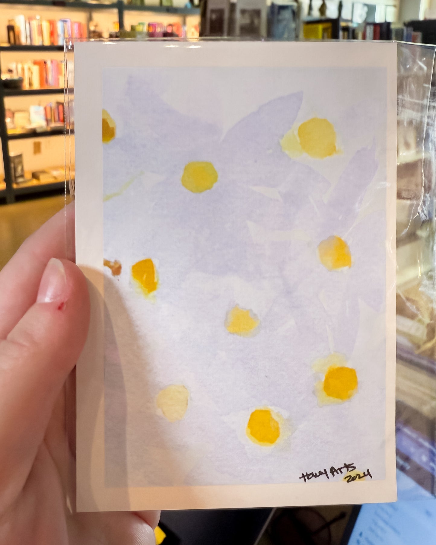 Honey Arts Studio: Floral Mini Art Prints: White Daisies