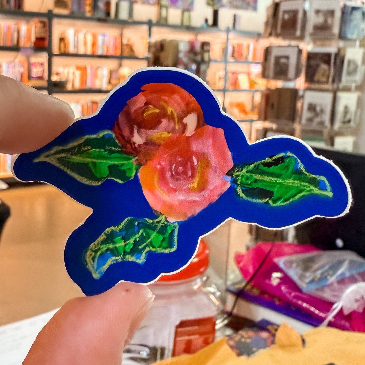 Honey Arts Studio: Two Rose Stickers