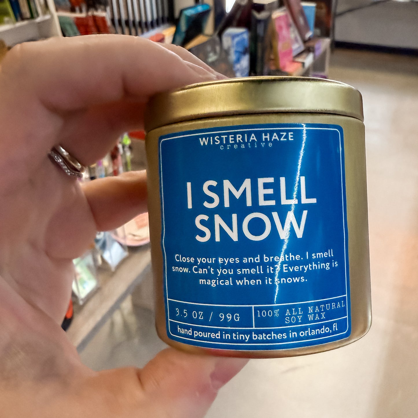 Wisteria Haze: I Smell Snow 3.5 Oz Candle