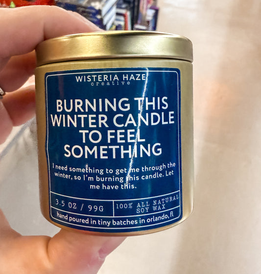 Wisteria Haze: Burning This Winter Candle to Feel Something 3.5 Oz Candle