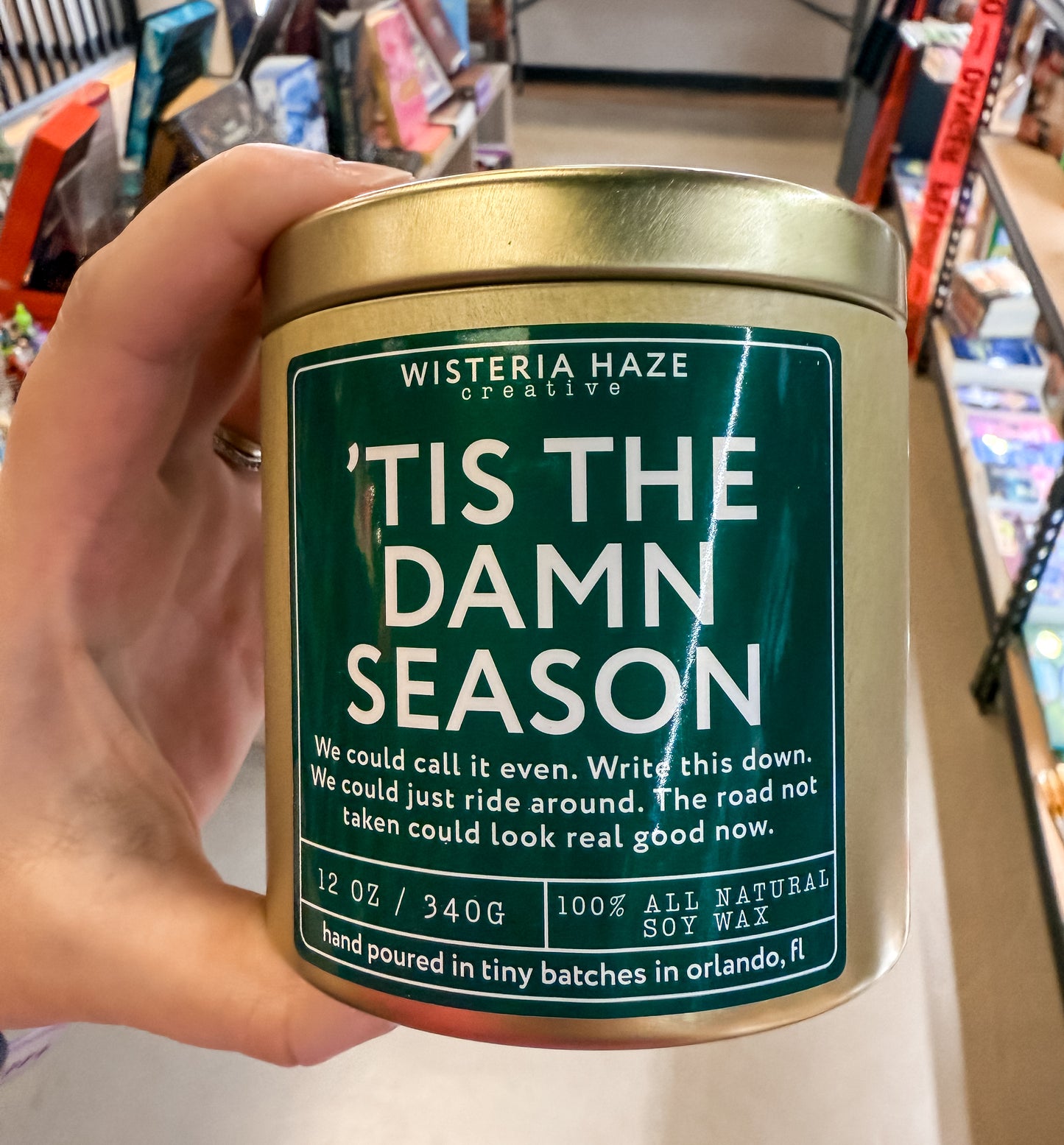 Wisteria Haze: Tis the Damn Season 12 Oz Candle