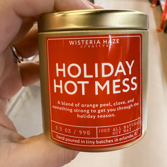 Wisteria Haze: Holiday Hot Mess 3.5 Oz Candle