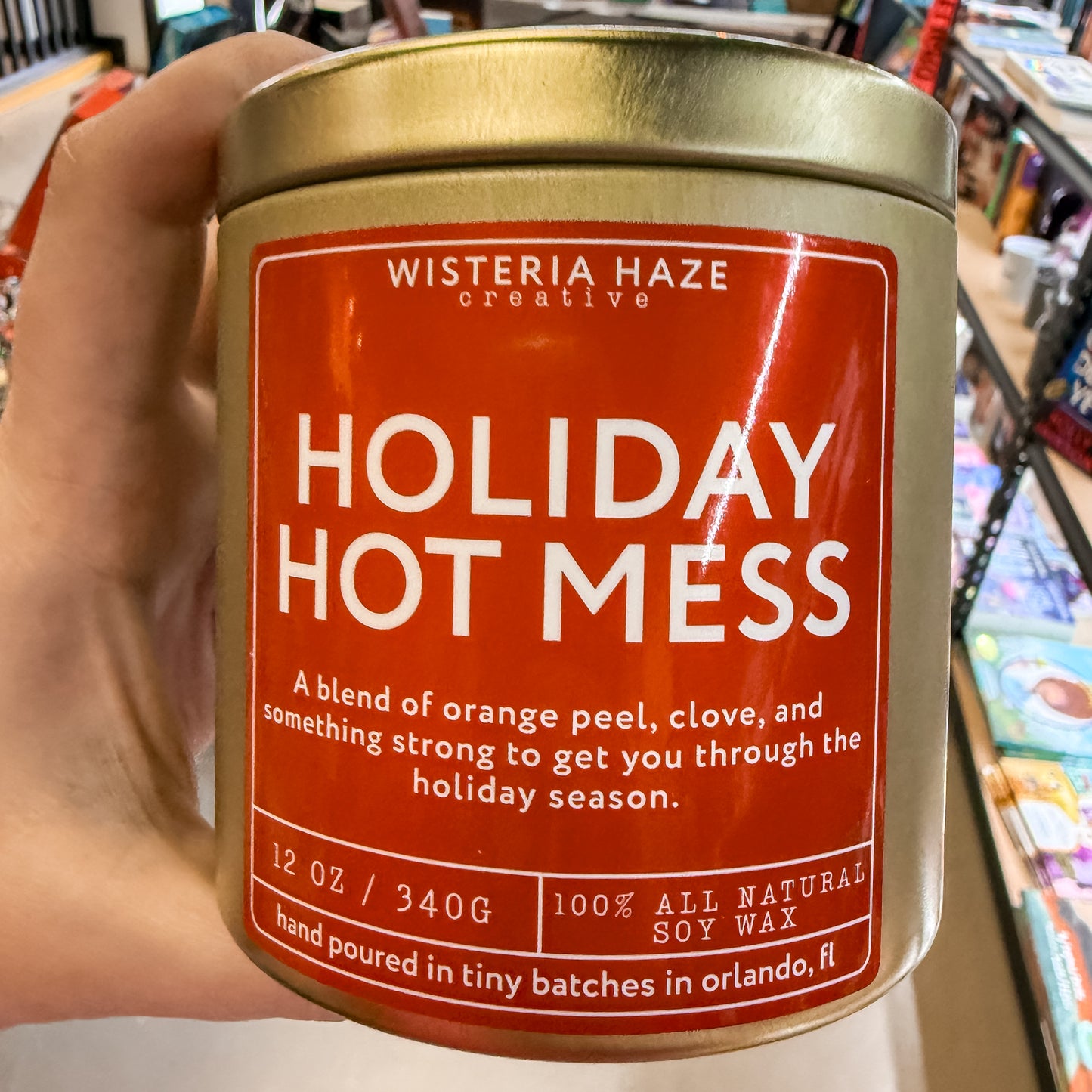 Wisteria Haze: Holiday Hot Mess 12 Oz Candle