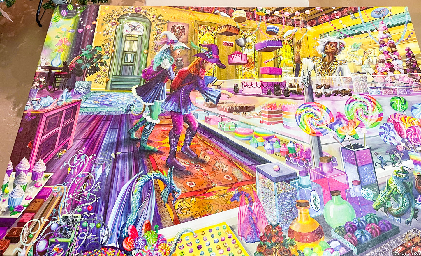 Rose Khan: Glimmerstone Bakery Large Canvas Print (30x48 in)  - SIGNED by Artist