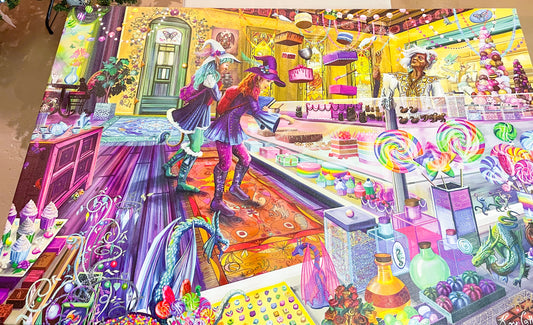 Rose Khan: Glimmerstone Bakery Large Canvas Print (30x48 in)  - SIGNED by Artist