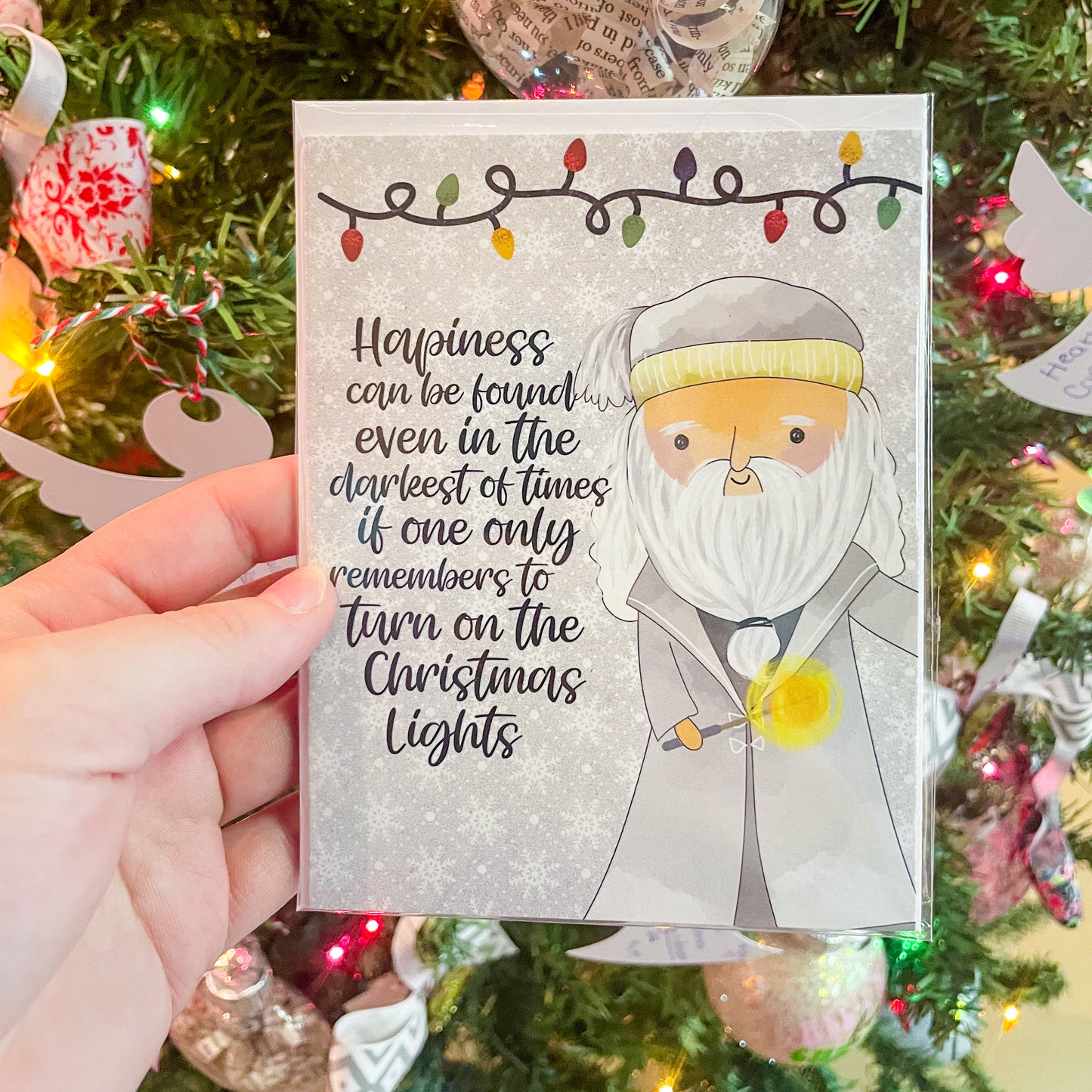 Wizard Headmaster Christmas Greeting Card