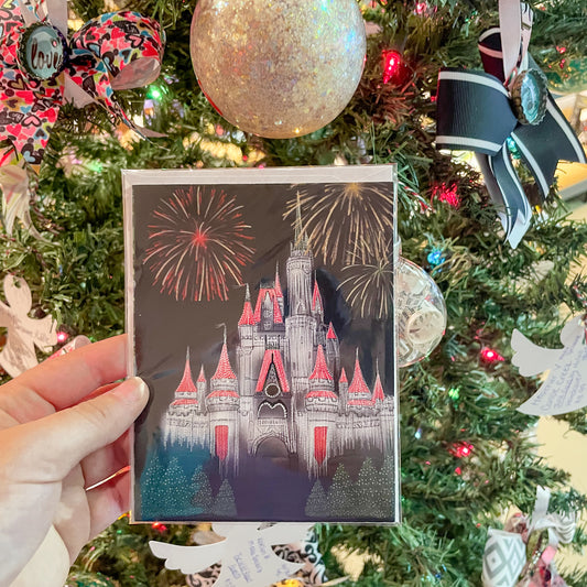 Magic Castle Christmas Greeting Card