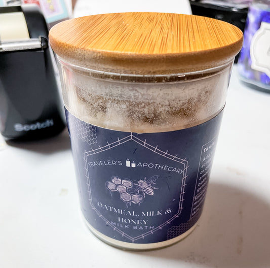 Traveler's Apothecary: Oatmeal, Milk, and Honey Milk Bath