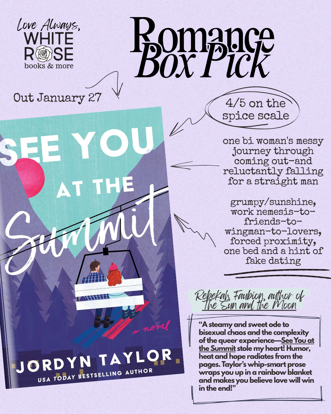 Romance Subscription Box: January Selection: See You at the Summit by Jordyn Taylor