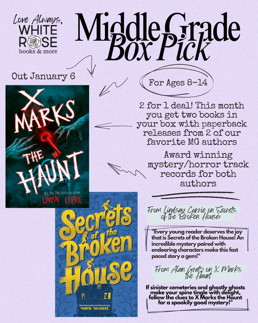 Middle Grade Book Subscription Box: January Selection: X Marks the Haunt AND Secrets of the Broken House