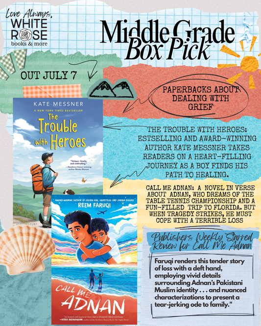 Middle Grade Book Subscription Box: July Box : The Trouble with Heroes & Call Me Adnan