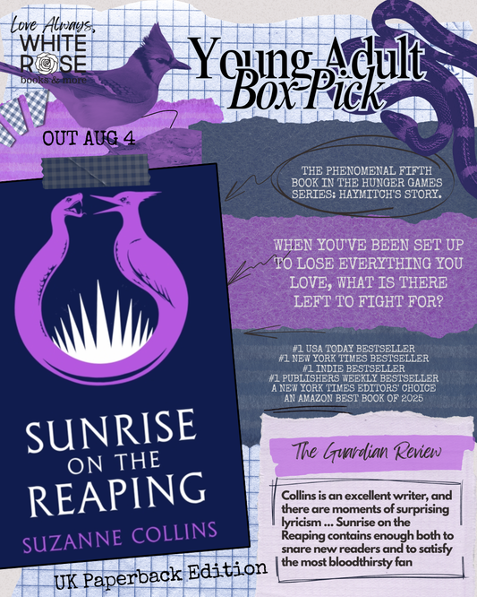 Young Adult Book Subscription Box: AUGUST BOX : Sunrise on the Reaping by Suzanne Collins (UK Paperback)