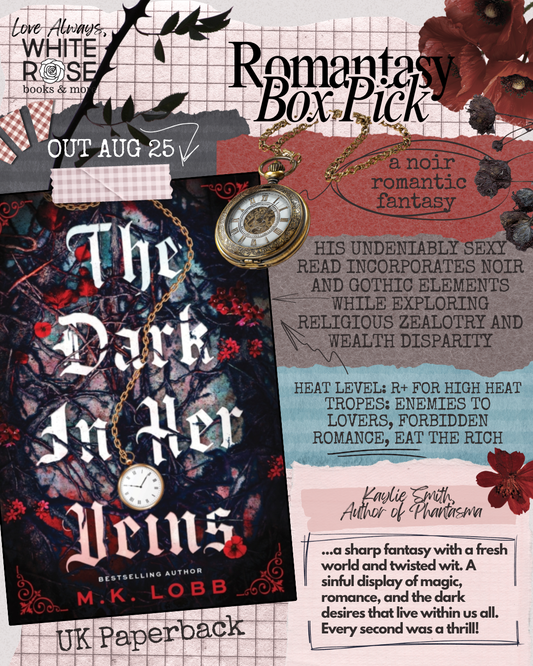Romantasy Subscription Box: AUGUST SELECTION: The Dark in Her Veins by M.K. Lobb