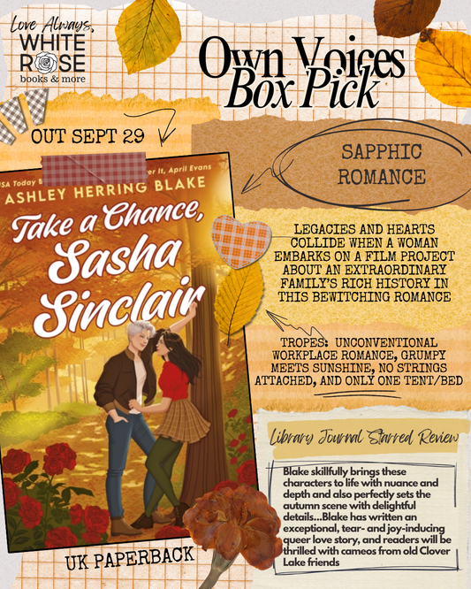 Own Voices Book Subscription Box: SEPTEMBER Selection: Take a Chance, Sasha Sinclair by Ashley Herring Blake