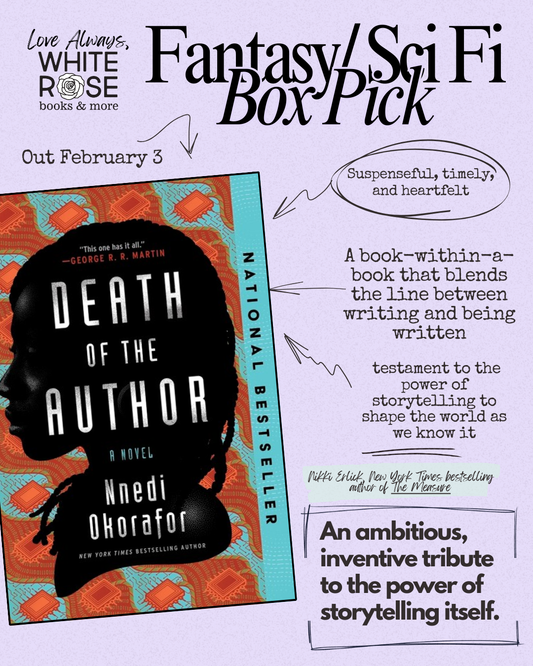 Fantasy Science Fiction Subscription Box: February Selection: Death of the Author:  A Novel by Nnedi Okorafor