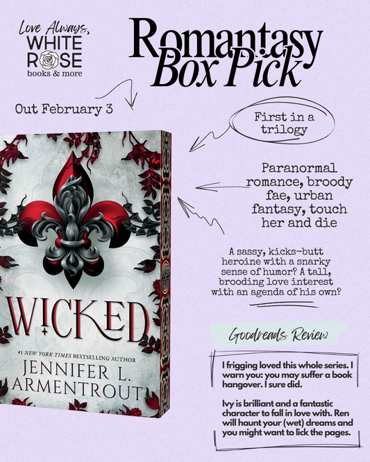 Romantasy Subscription Box: February Book Selection: Wicked (Deluxe Edition) by Jennifer L. Armentrout