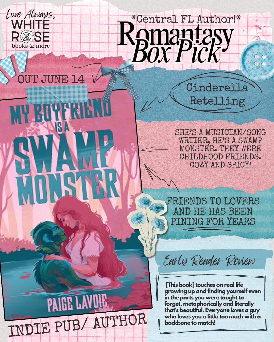 Romantasy Subscription Box: June Book Selection: My Boyfriend is a Swamp Monster by Paige Lavoie