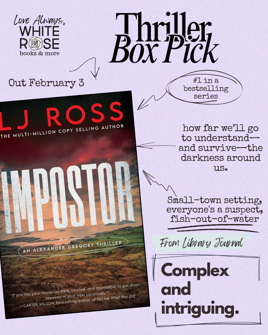Thriller Subscription Box: February Selection: Impostor: An Alexander Gregory Thriller by LJ Ross